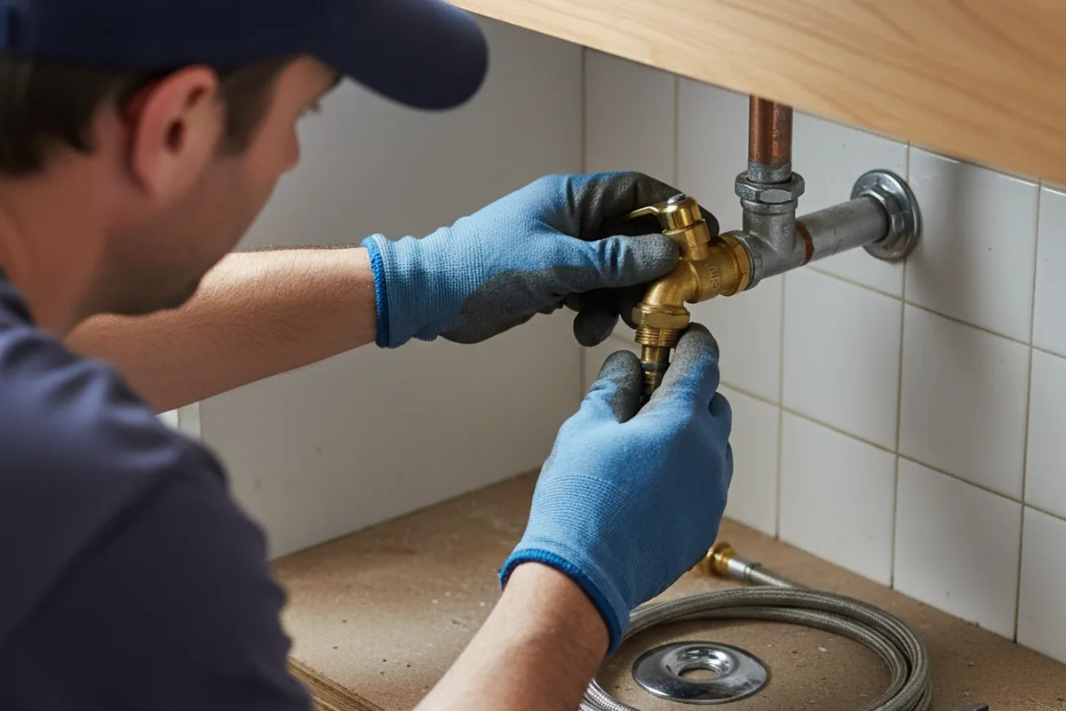 Shutoff valve and fitting work during Repiping in Indian Valley